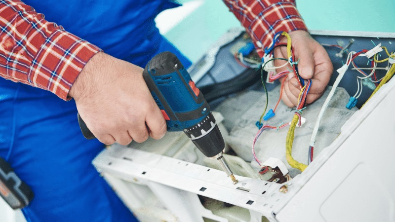 Nallıhan Panasonic Panasonic çamaşır makinesi kart tamiri – Su almama arızası orijinal parça ile giderildi. - Teknik servis örneği