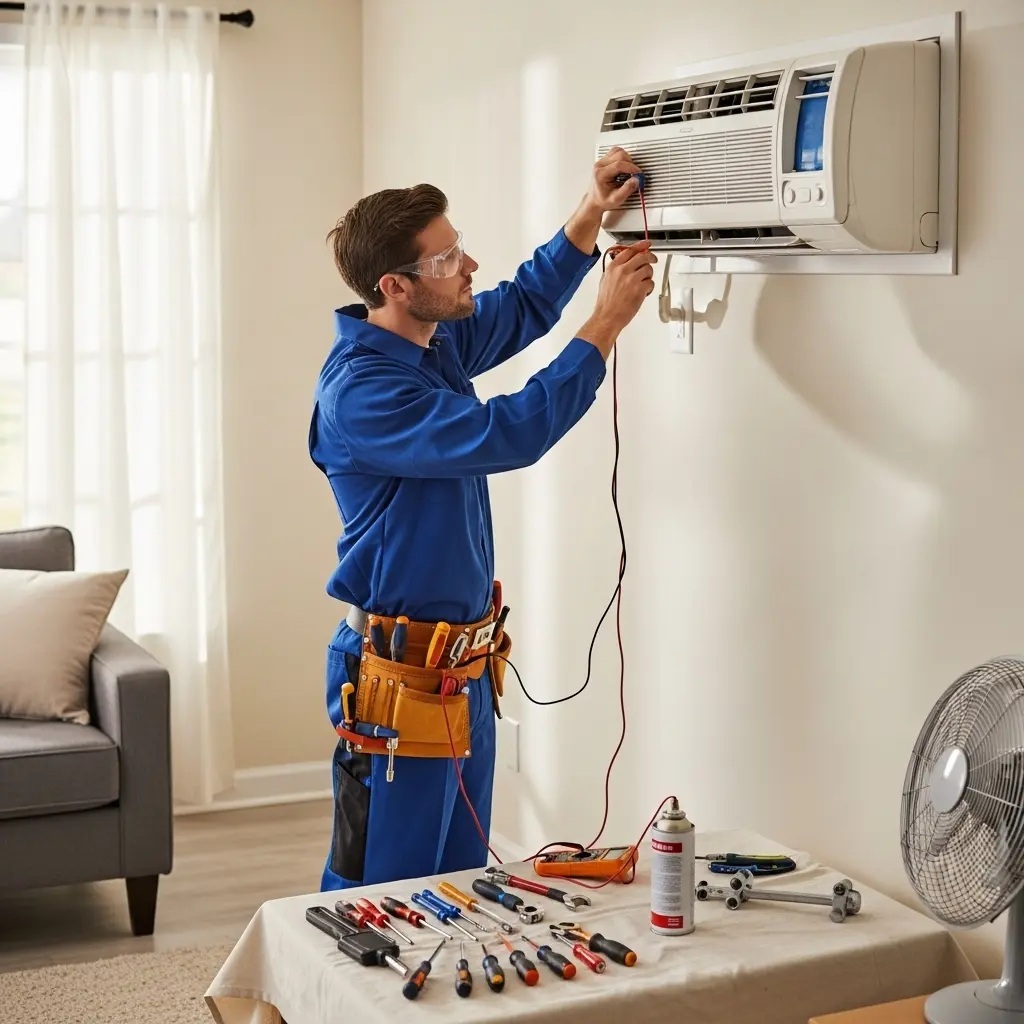 Nallıhan Panasonic Panasonic klima gaz dolumu ve bakım – Enerji verimliliği artırıldı. - Teknik servis örneği